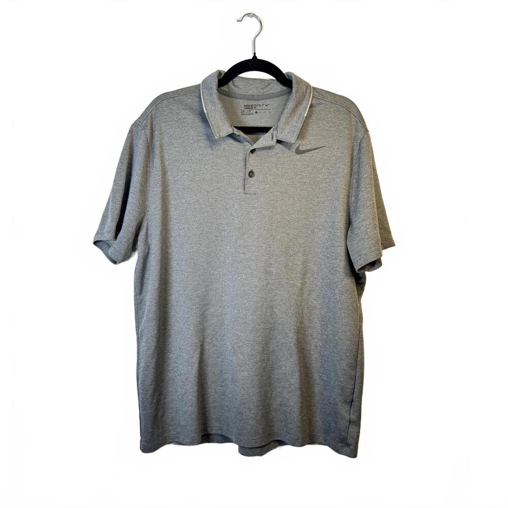 Nike Golf‎ Dri-Fit Men's Polo Shirt XL Gray